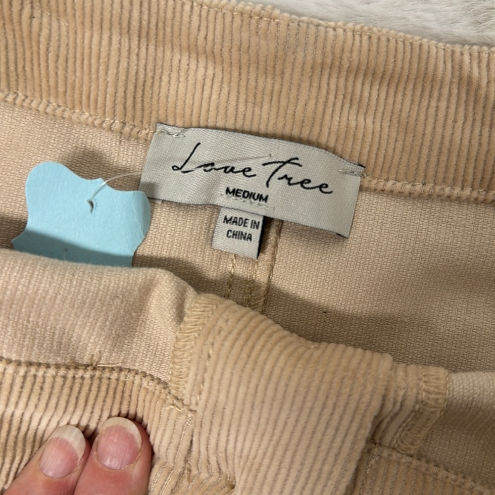 Love Tree Corduroy Mini Skirt Tan Size Medium - Picture 5 of 7